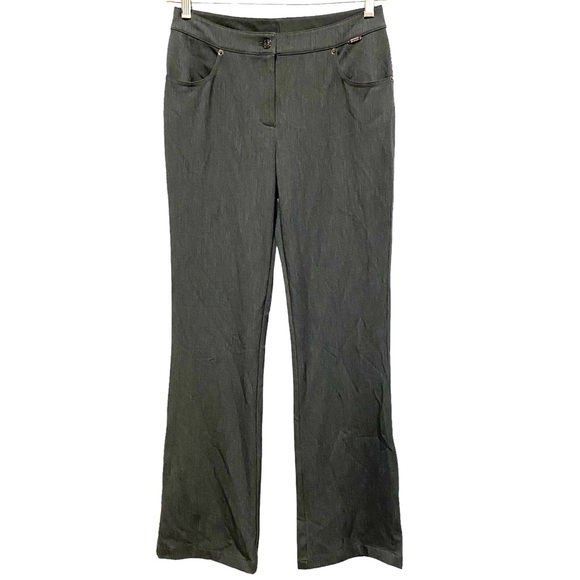 ST. JOHN Pants NEW Strait Leg Size 4 Charcoal Gray Stretch Trouser - Picture 17 of 17